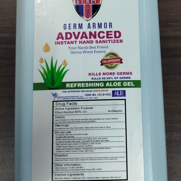 Germ Armor Hand Sanitizer Stands w/ Sanitizer - Picture 3 of 4